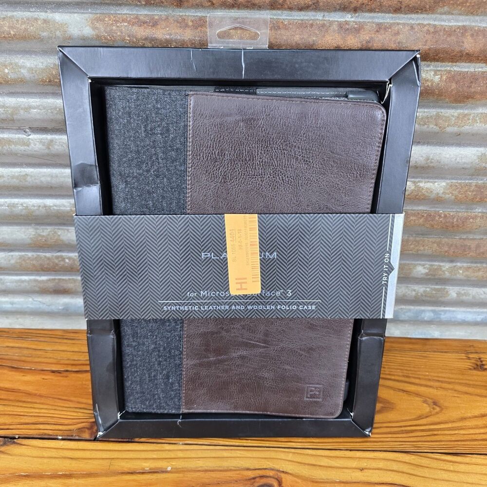 Premium Leather Case For Microsoft Surface Pro 3 Bown-NEW!